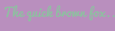 Image with Font Color 8FBEA1 and Background Color B98FBE